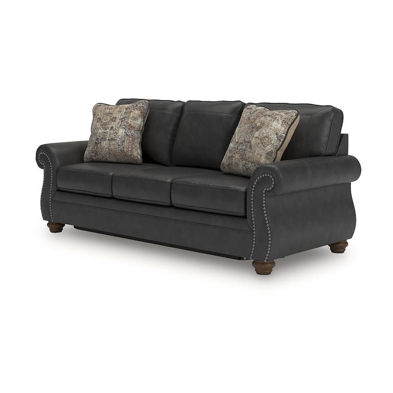 Signature Design by Ashley Shadsburne Black Queen Sofa Sleeper - 92"W x 38"D x 39"H