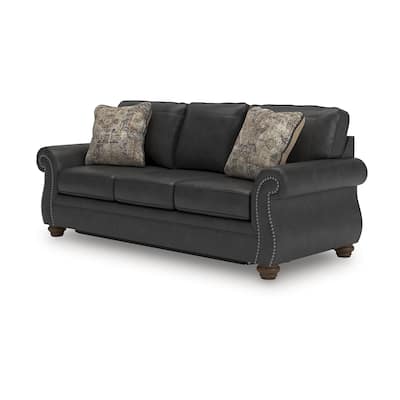 Signature Design by Ashley Shadsburne Black Queen Sofa Sleeper - 92"W x 38"D x 39"H