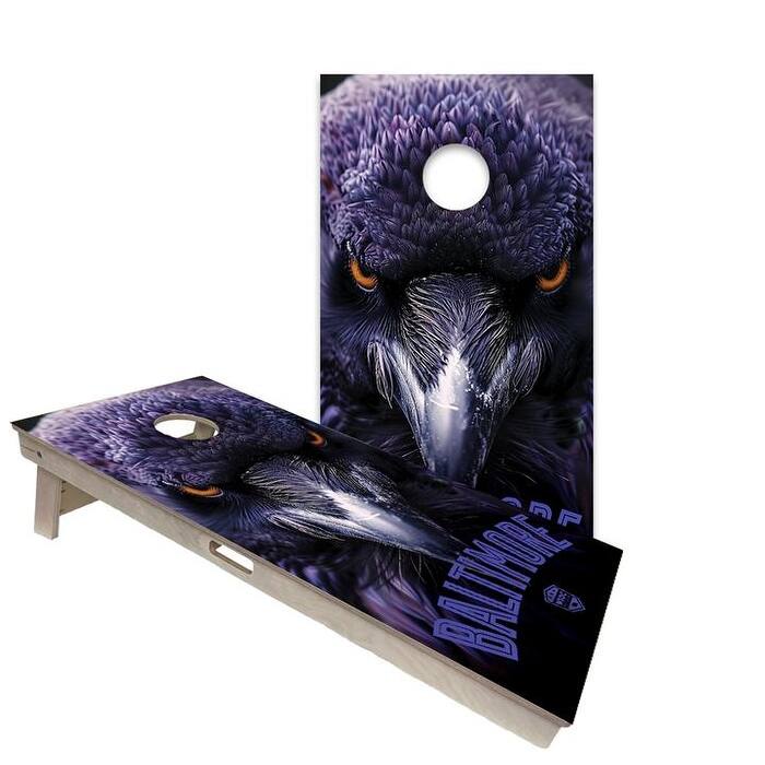 Baltimore Ravens Regulation 2x4 Cornhole Board Set - All-Weather - NO Accessories