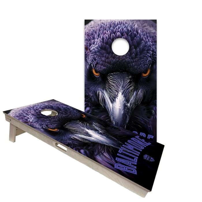 Baltimore Ravens Regulation 2x4 Cornhole Board Set