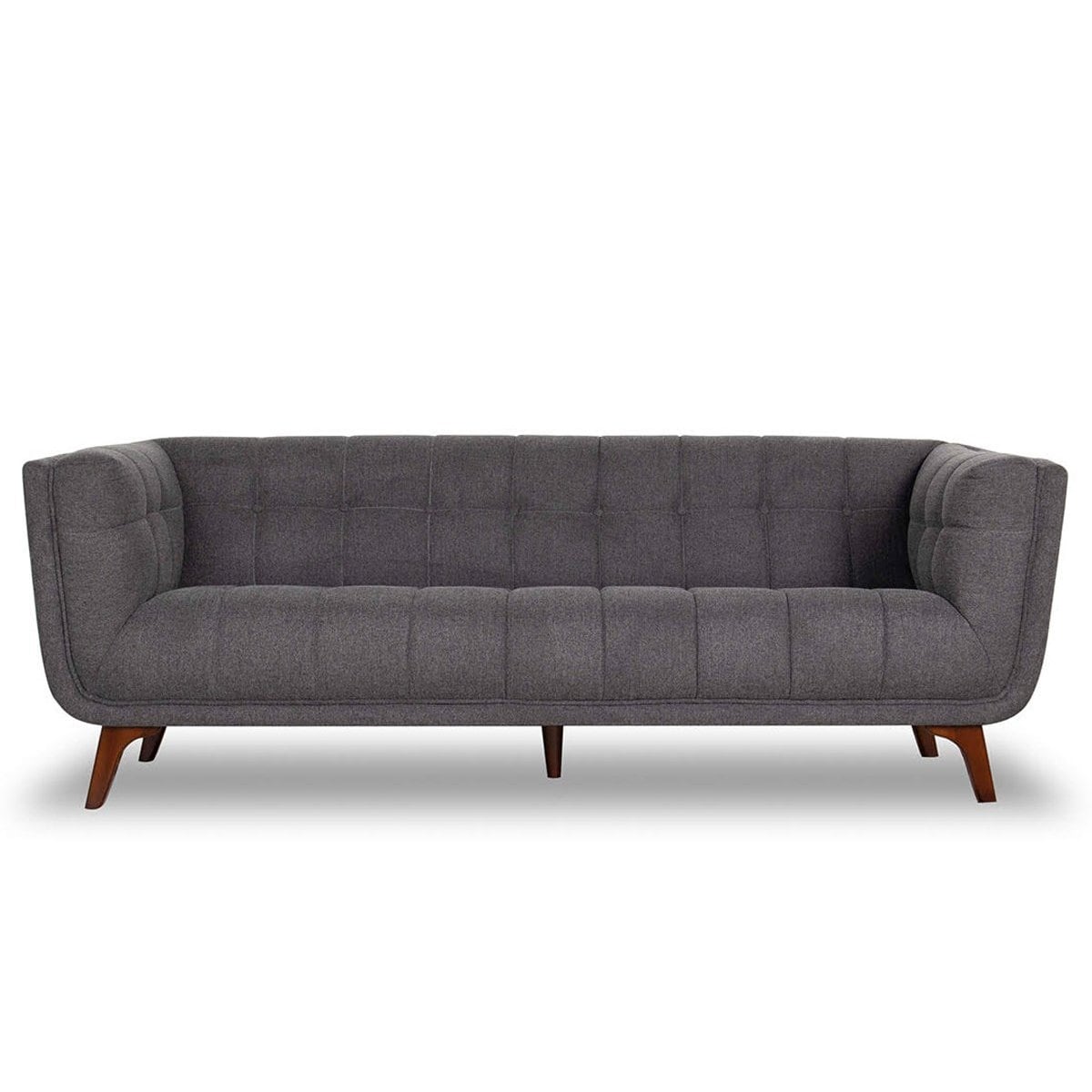 Ashcroft Kameron Mid-Century Modern Tufted Back 86" Fabric Sofa