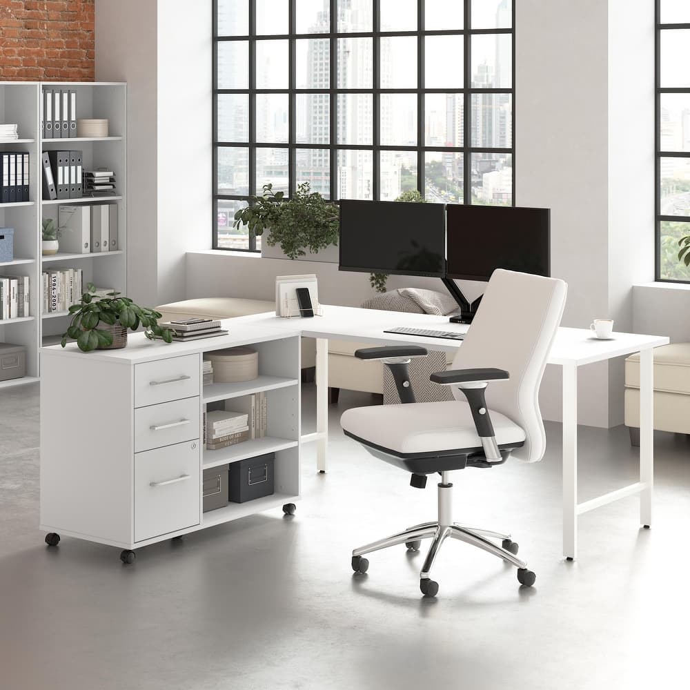 Bush Business Furniture Hustle 72W x 30D Computer Desk with Storage