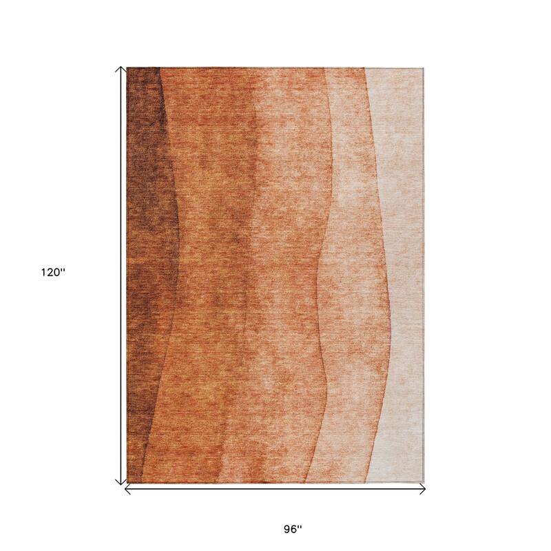 HomeRoots Ombre Transitional Rectangle Outdoor Rug