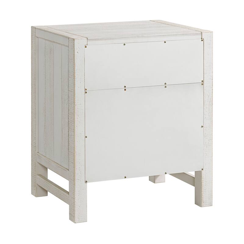 Windsor 2-Drawer Wood Nightstand