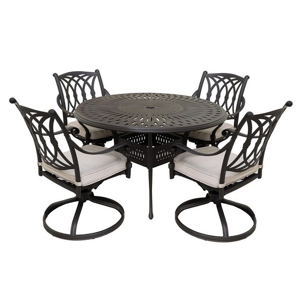 Marina Marieville 5 Piece outdoor Aluminum Dining Set. Opens flyout.