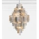 preview thumbnail 5 of 6, Addis 20 Light Polished Chrome Chandelier - 30.5"W x 49.5"H x 30.5"D