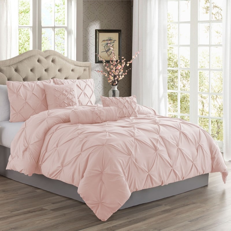 Swift Home Modern Pintuck Ultra Soft Microfiber 3 Piece Bedding