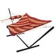 preview thumbnail 18 of 71, Sunnydaze Rope Hammock with 12-Foot Stand, Hammock Pad & Pillow