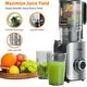 preview thumbnail 6 of 6, Juicer Machines, Cold Press Juicer with 4.8" Wide Chute, Slow Masticating for Whole Vegetables & Fruits, Black