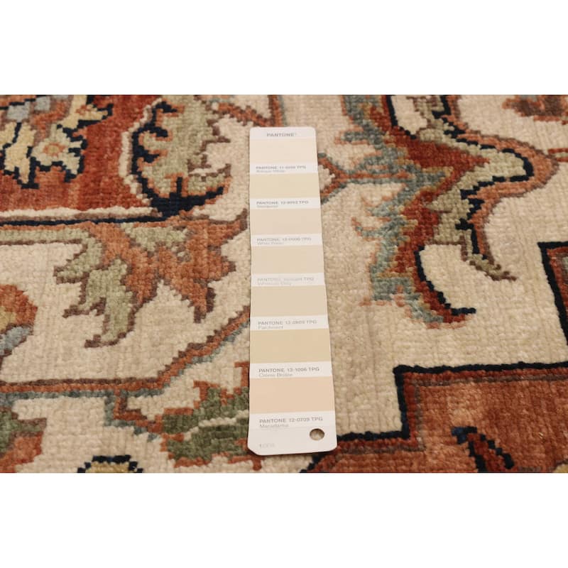 ECARPETGALLERY Hand-knotted Jules Sultane Ivory Wool Rug - 8'7 x 11'9