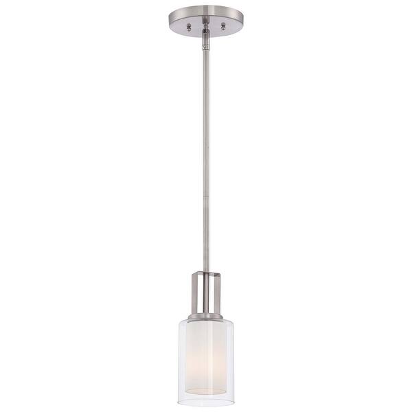 slide 2 of 8, Parsons Studio Brushed Nickel 1 Light Mini Pendant by Minka Lavery