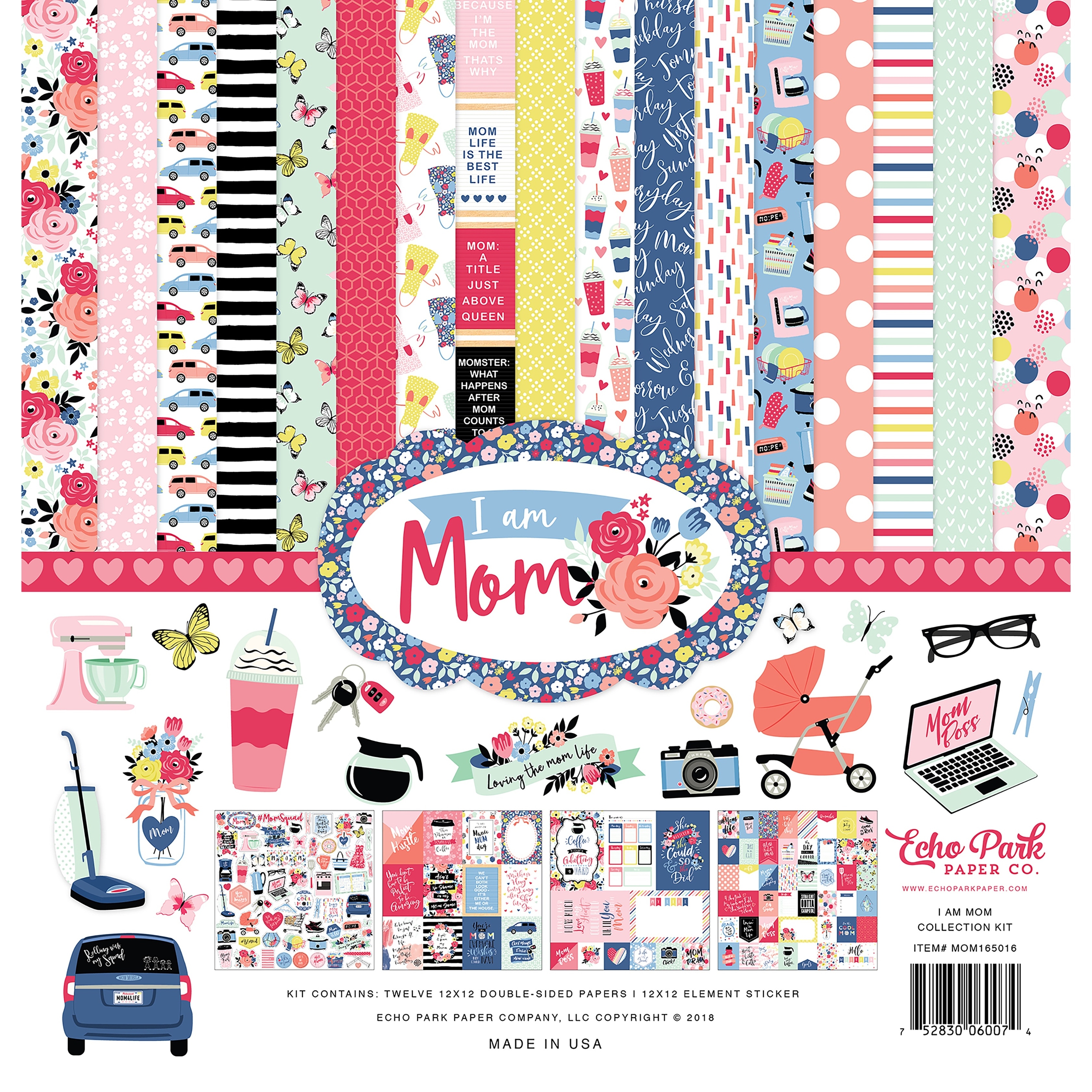 Echo Park Paper Company Fashionista Collection Kit 12-x-12-inch 12x12