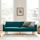 preview thumbnail 9 of 34, Mopio Chloe Futon Convertible Sofa Sleeper Futon Deep Teal - Twin