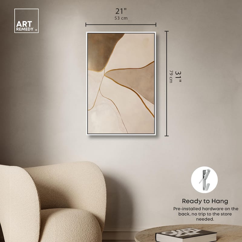 Taupe Terrain II Canvas by Art Remedy