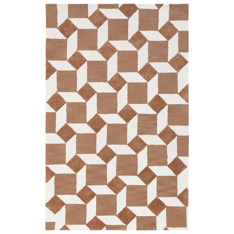 Terra by Obeetee Retro Nova Rug - 7'9"x9'9" - Straw Stripe