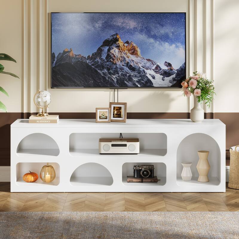 Modern TV Stand, 63'' TV Console Table for 55/60/65/70 Inch TVs