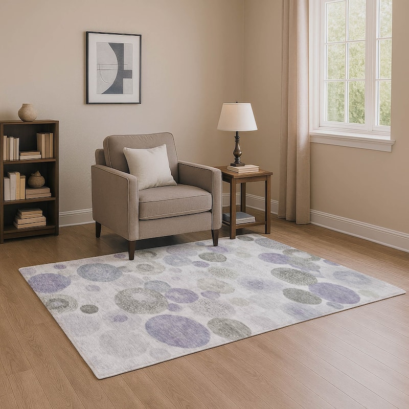 Premium Washable Super Soft Mayfield Rug - Lavender - 5' x 7'6"