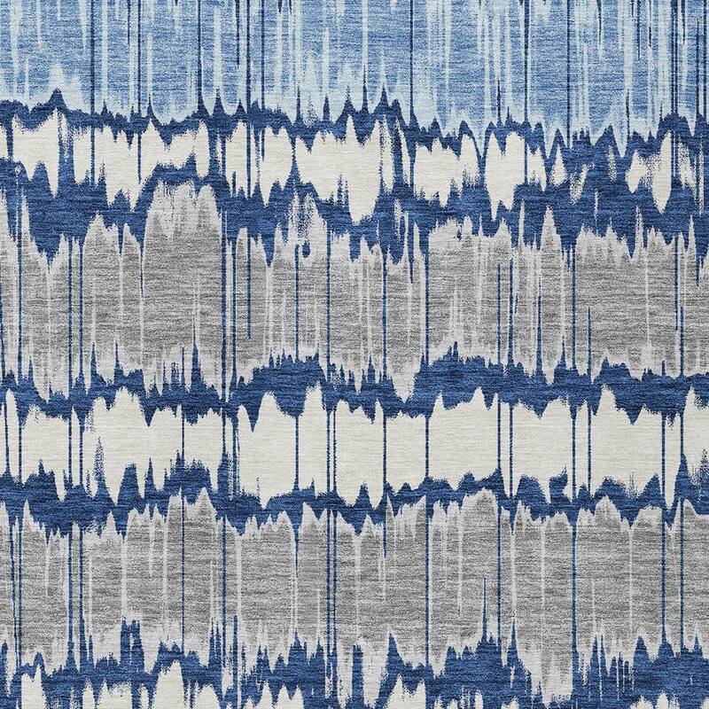 HomeRoots Striped Transitional Rectangle Outdoor Rug