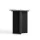preview thumbnail 6 of 9, Marble-look Top Round Side Table Pedestal End Table
