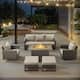 Option Brown Wicker / Beige Cusion