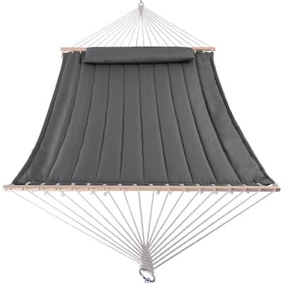 Outdoor Portable 2 Person Hammock with Spreader Bar - 78.7*55.1