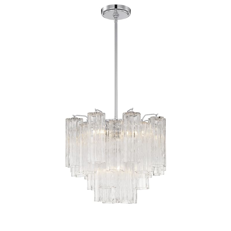 Addis 4 Light Polished Chrome Chandelier - 17.75"W x 13.75"H x 17.75"D