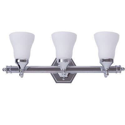 Shop Costway 3 Light Led Vanity Fixture Polished Chrome Wall