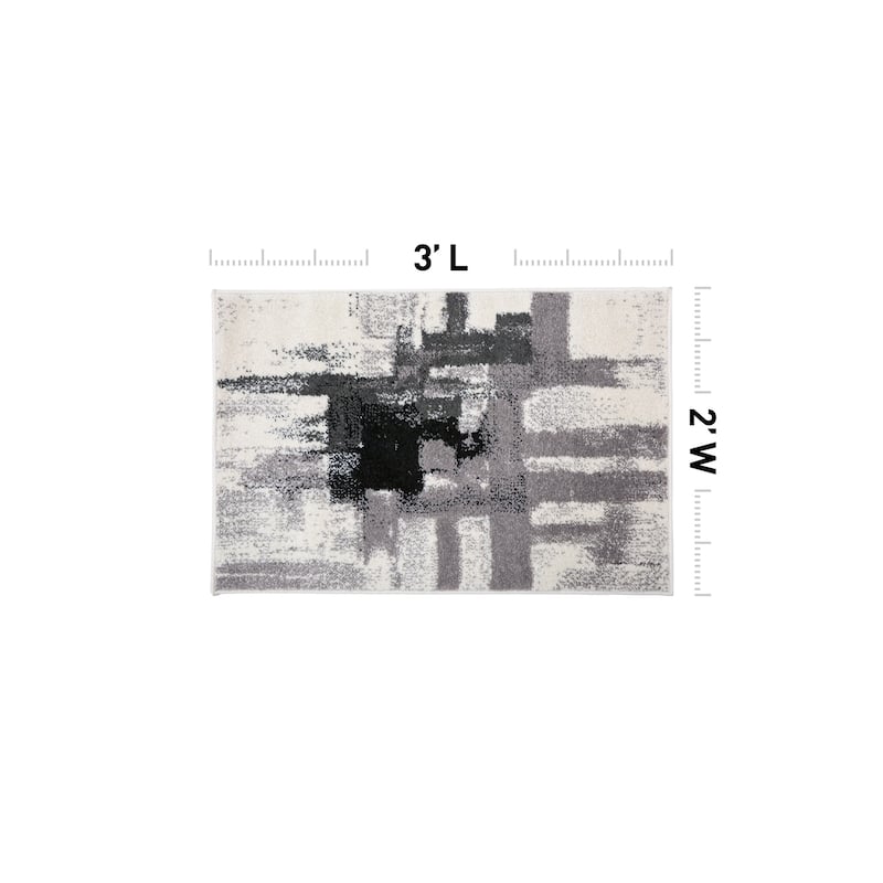 World Rug Gallery Modern Abstract Art Area Rug