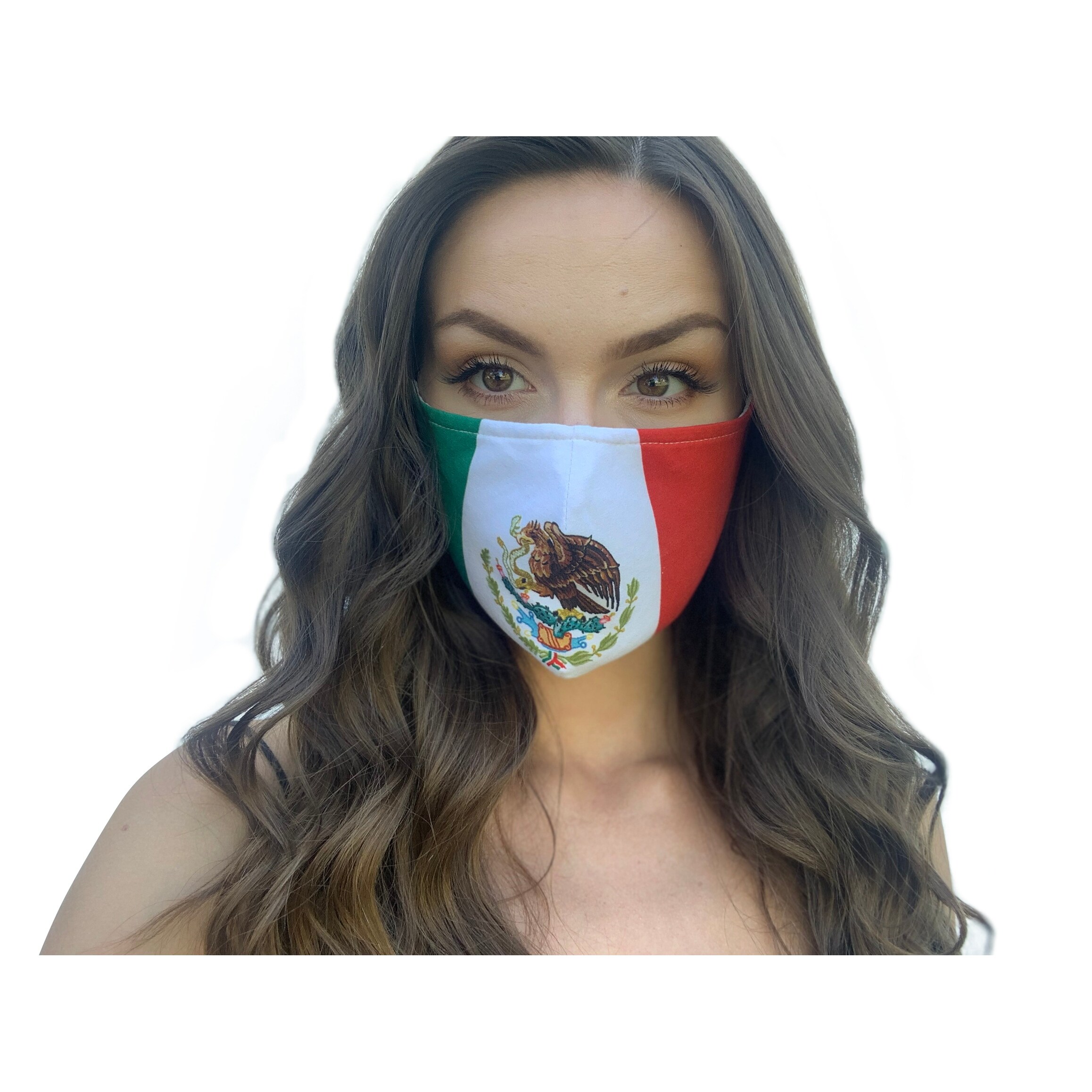 Shop Reusable Women S Fashion Cloth Face Mask With Adjustable Straps Mexican Flag Multi Color Overstock 31742529