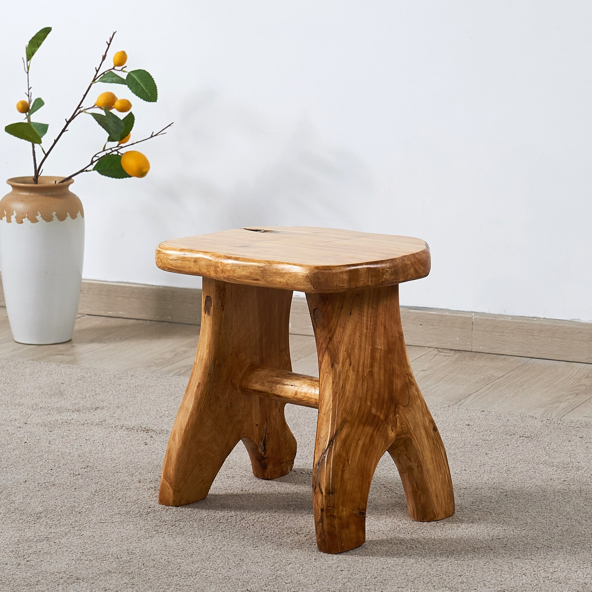 Greenage Cedar Roots Wood Bench - On Sale - Overstock - 31762427