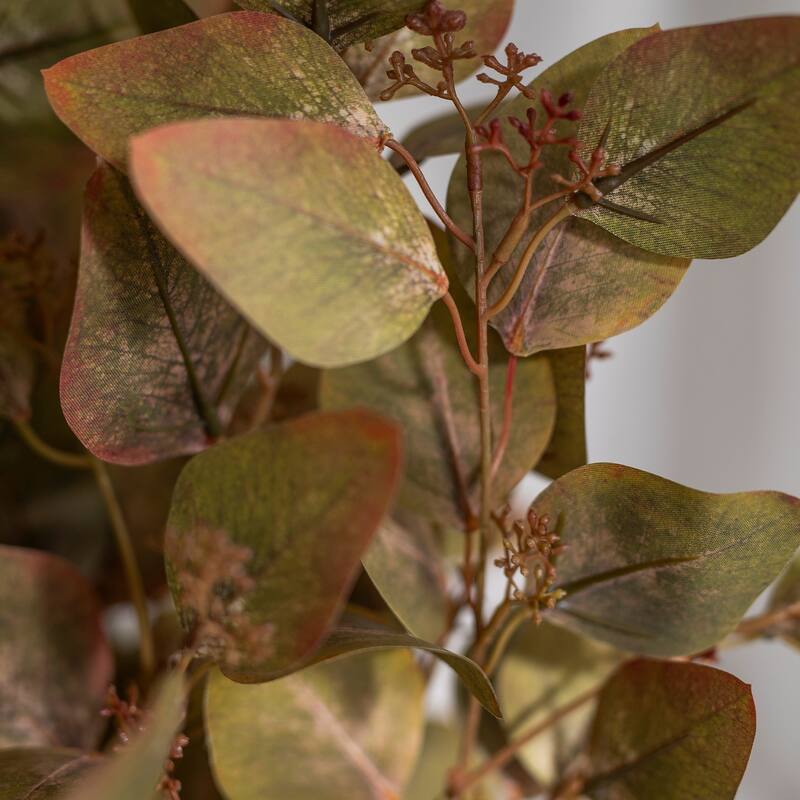 Yellow-Green Artificial Eucalyptus Branch (1 Stem)