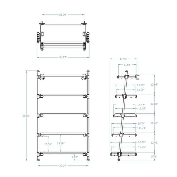 Furniture Pipeline Orlando Industrial Leaning Bookcase On Sale