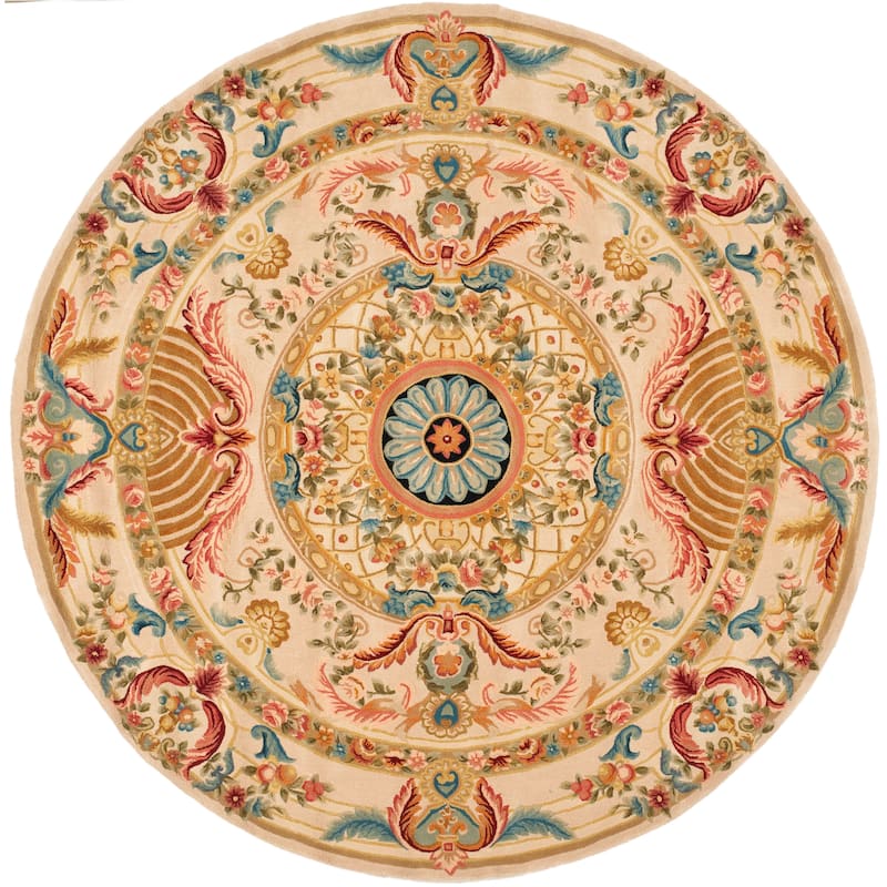 SAFAVIEH Handmade Savonnerie Jutta Traditional Oriental Wool Rug
