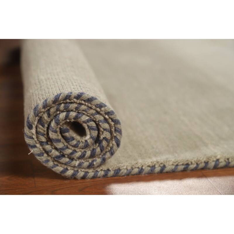 Hand Knotted Oriental 100% Wool Carpet Tribal Animal Pictorial Green Gabbeh Area Rug - 4' 11'' X 3' 0''