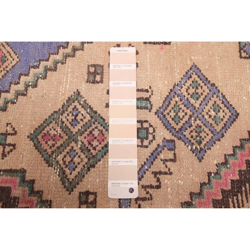 ECARPETGALLERY Hand-knotted Antalya Vintage Beige Wool Rug - 4'8 x 7'0