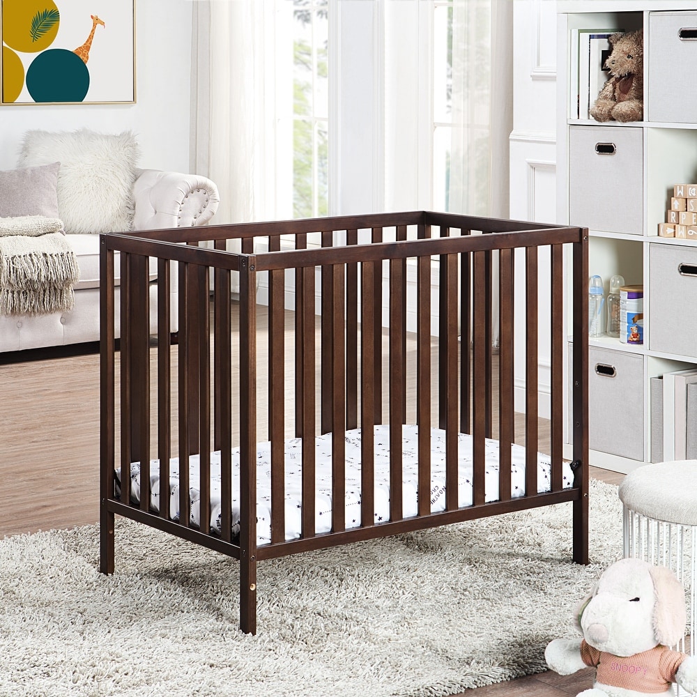 Brown baby crib hot sale