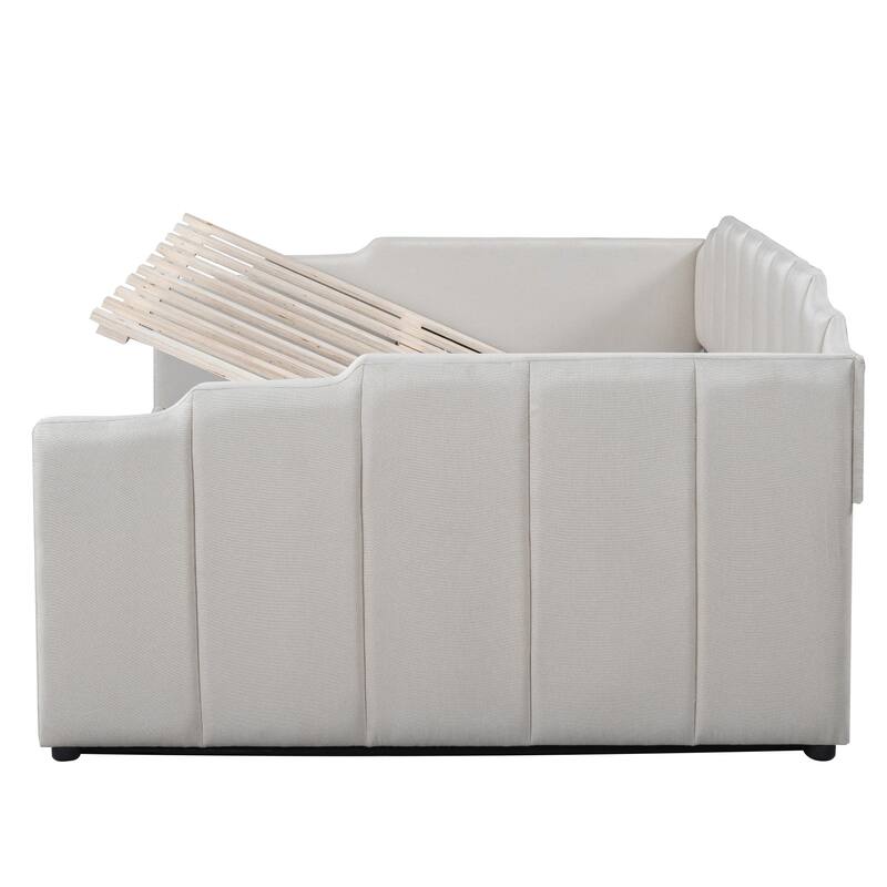Upholstered Daybed with Underneath Storage