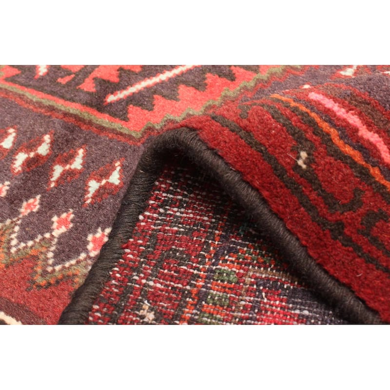 ECARPETGALLERY Hand-knotted Andelz Red Wool Rug - 4'3 x 6'4