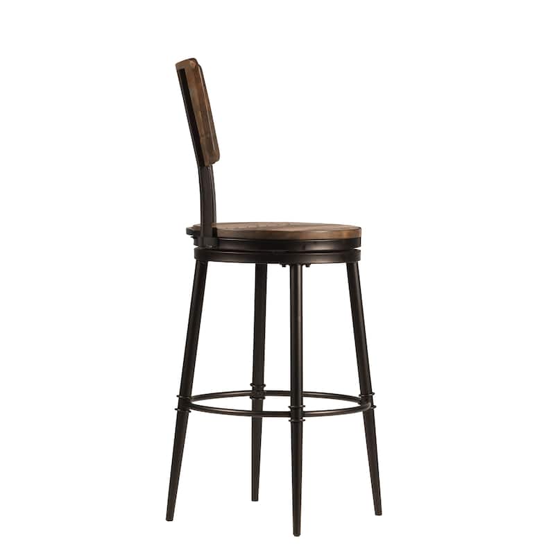 Hillsdale Furniture Jennings Wood and Metal Swivel Stool