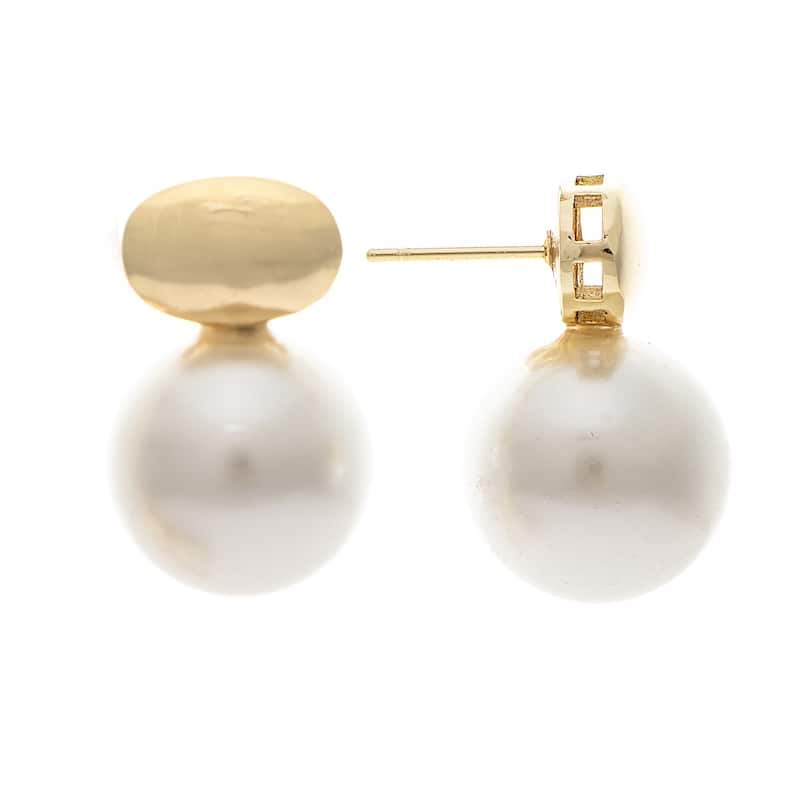 Pearl Drop Earrings - 1" Long