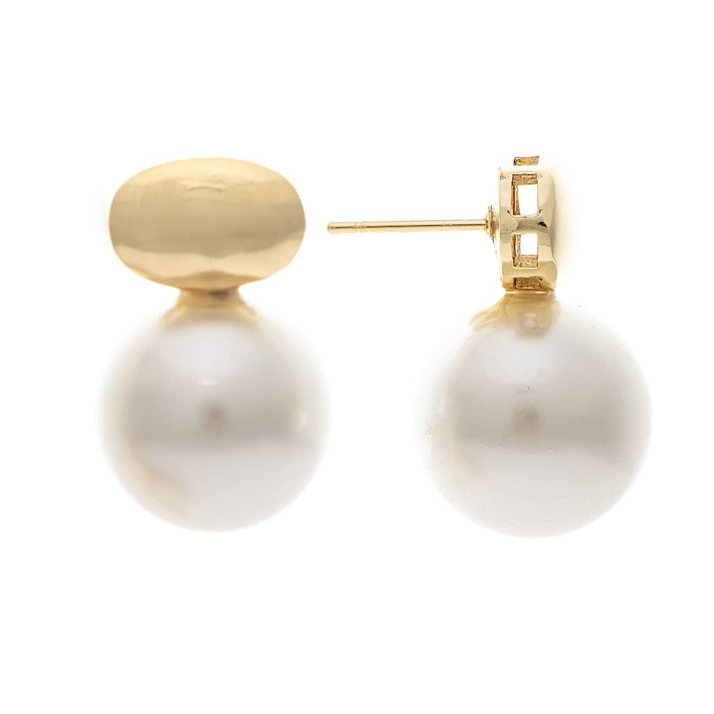 Pearl Drop Earrings - 1" Long