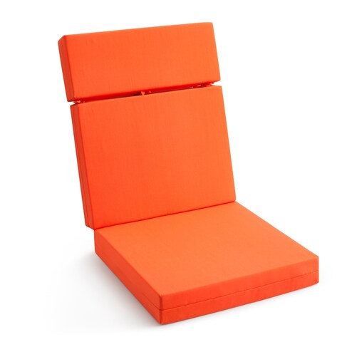 3-Section Solid Outdoor Waterproof Seat/Back Chair Cushion