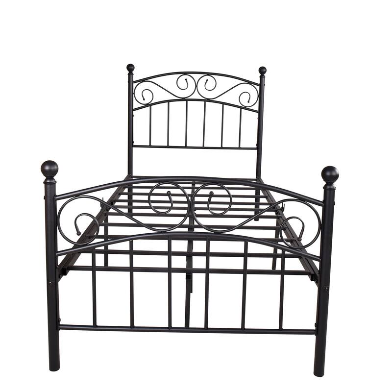 Bed Frame with Headboard and Footboard