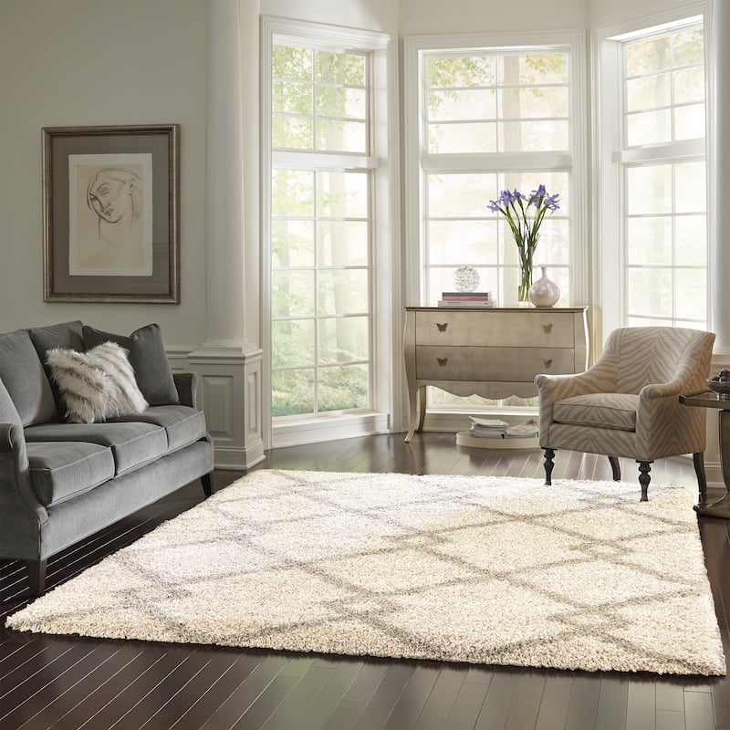 Gertmenian Allure Polypropylene Thick Plush Dense 2" Shag Area Rug