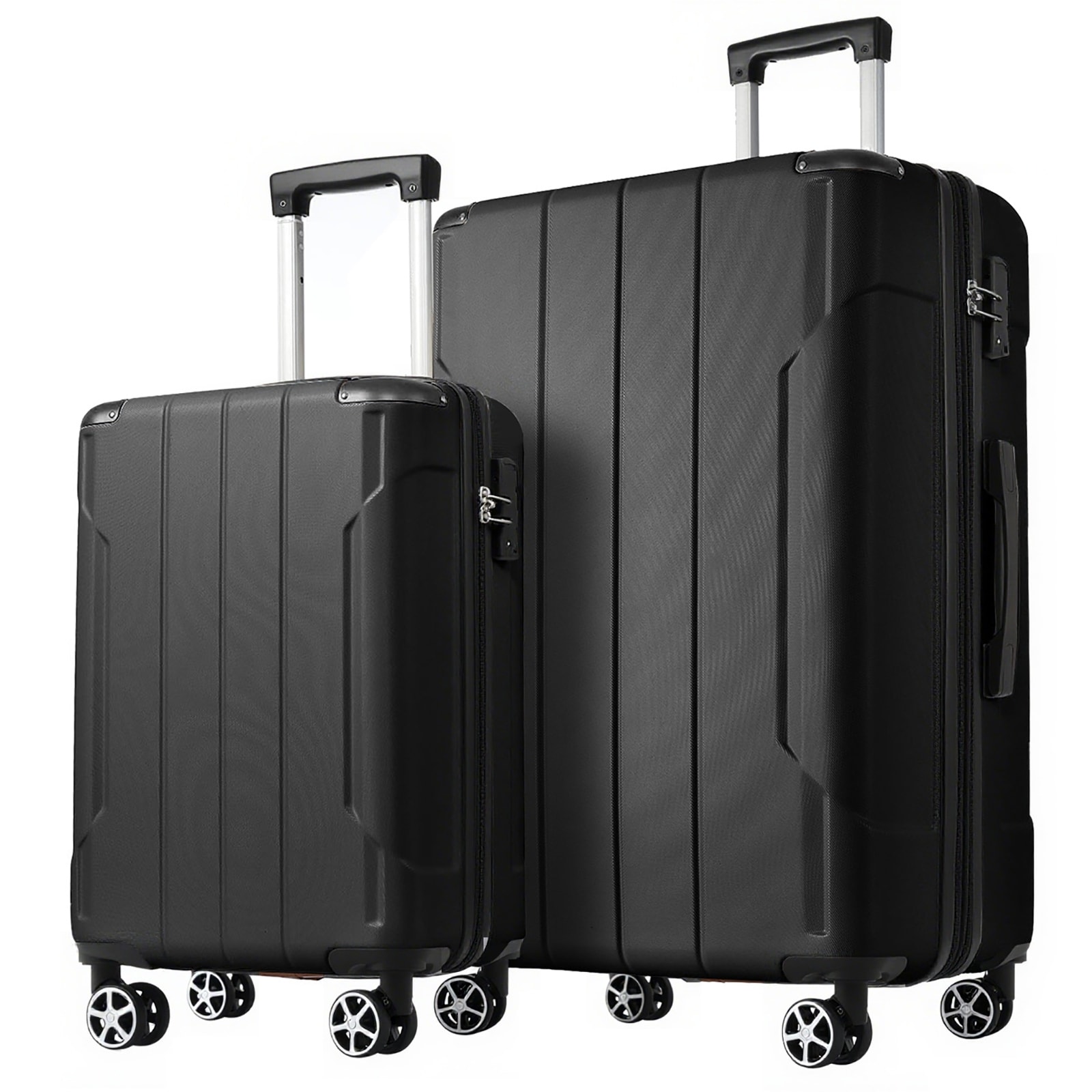 Hardshell Abs Luggage Sets 2 Piece Suitcase Set Expandable With Tsa Lock Spinner Wheels For Men Women