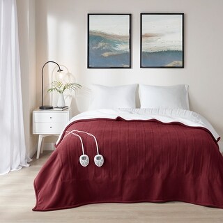 Fleece to Sherpa Heated Blanket by Serta