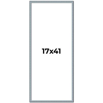 17x41 Frame Rustic Sky Blue Solid Wood Picture Frame | 0.75 Inch