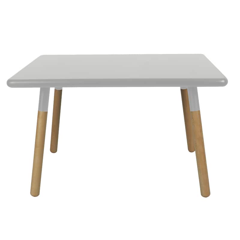 Kids Gray Wood Table and Stool Set