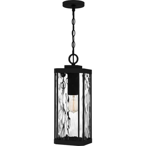 slide 2 of 7, Balchier 1-Light Outdoor Hanging Lantern in Matte Black