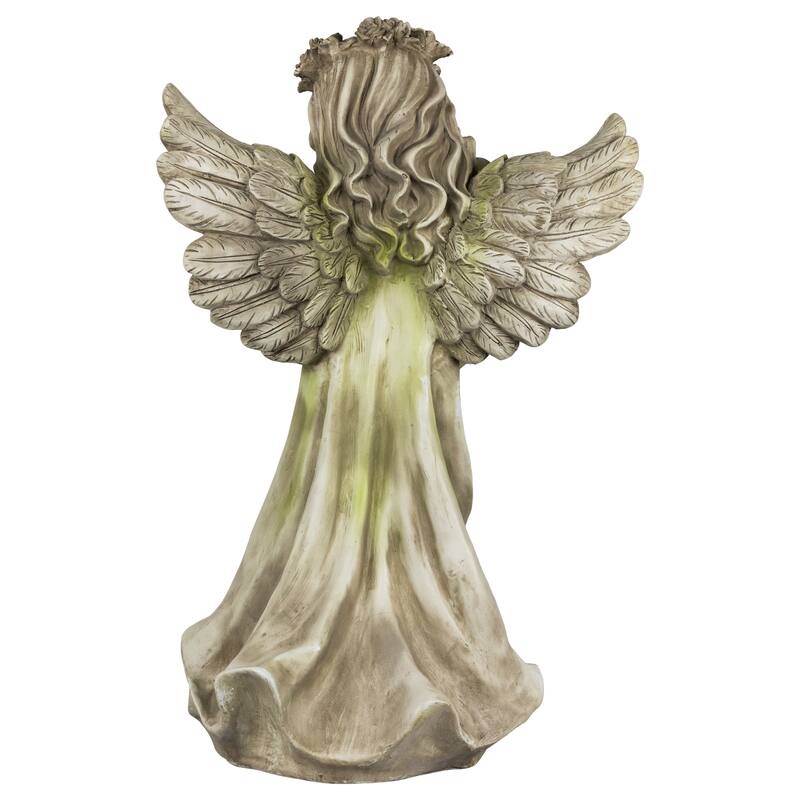 27" Praying Angel Standing Outdoor Garden Statue